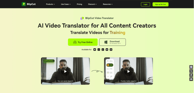 BlipCut AI Video Translator